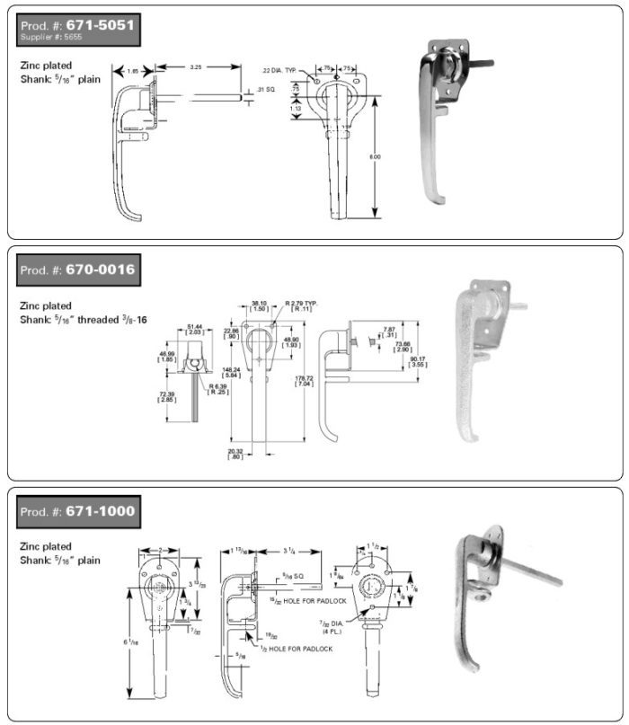 L-Handles For Sheetmetal Enclosures - Hinges & Hardware, Inc.